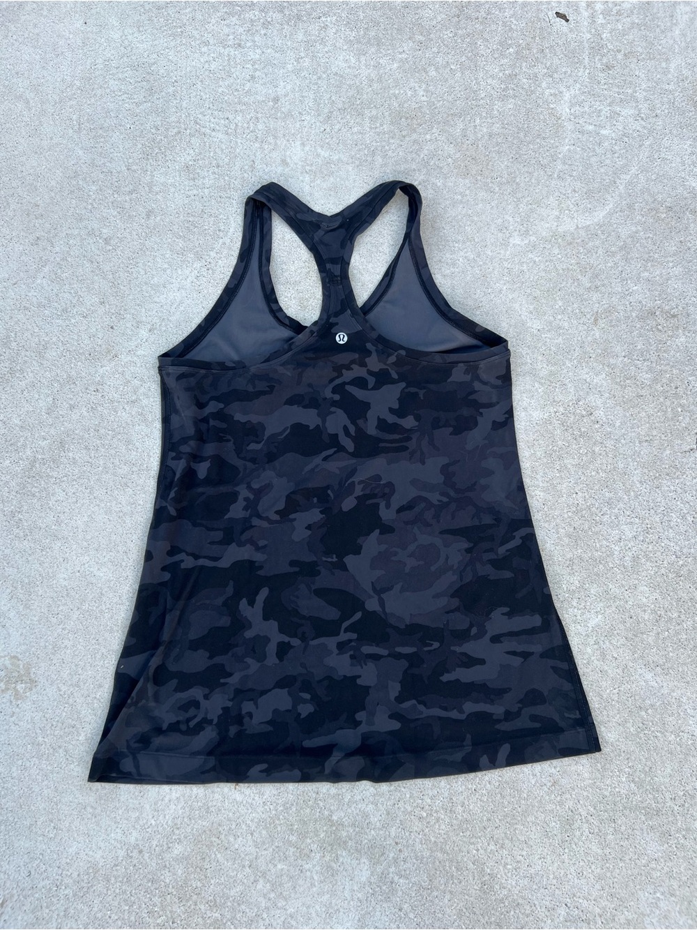 lululemon athletica Black Camo Racerback Tank